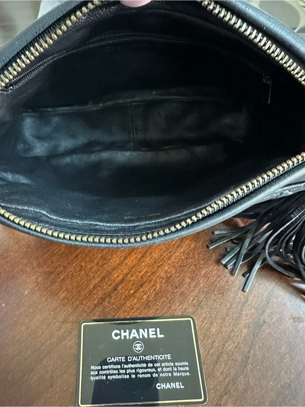 CHANEL Black Quilted Lambskin Shoulder Camera Bag with Gold Chain